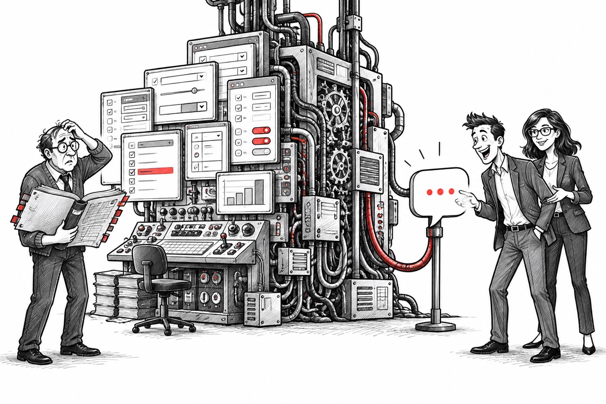 Illustration: software speaks people